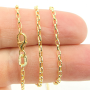 14K Solid Gold Cable Chain
