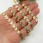 Load image into Gallery viewer, Gold Plated 925 Sterling Silver Diamond Cut Heart Chain