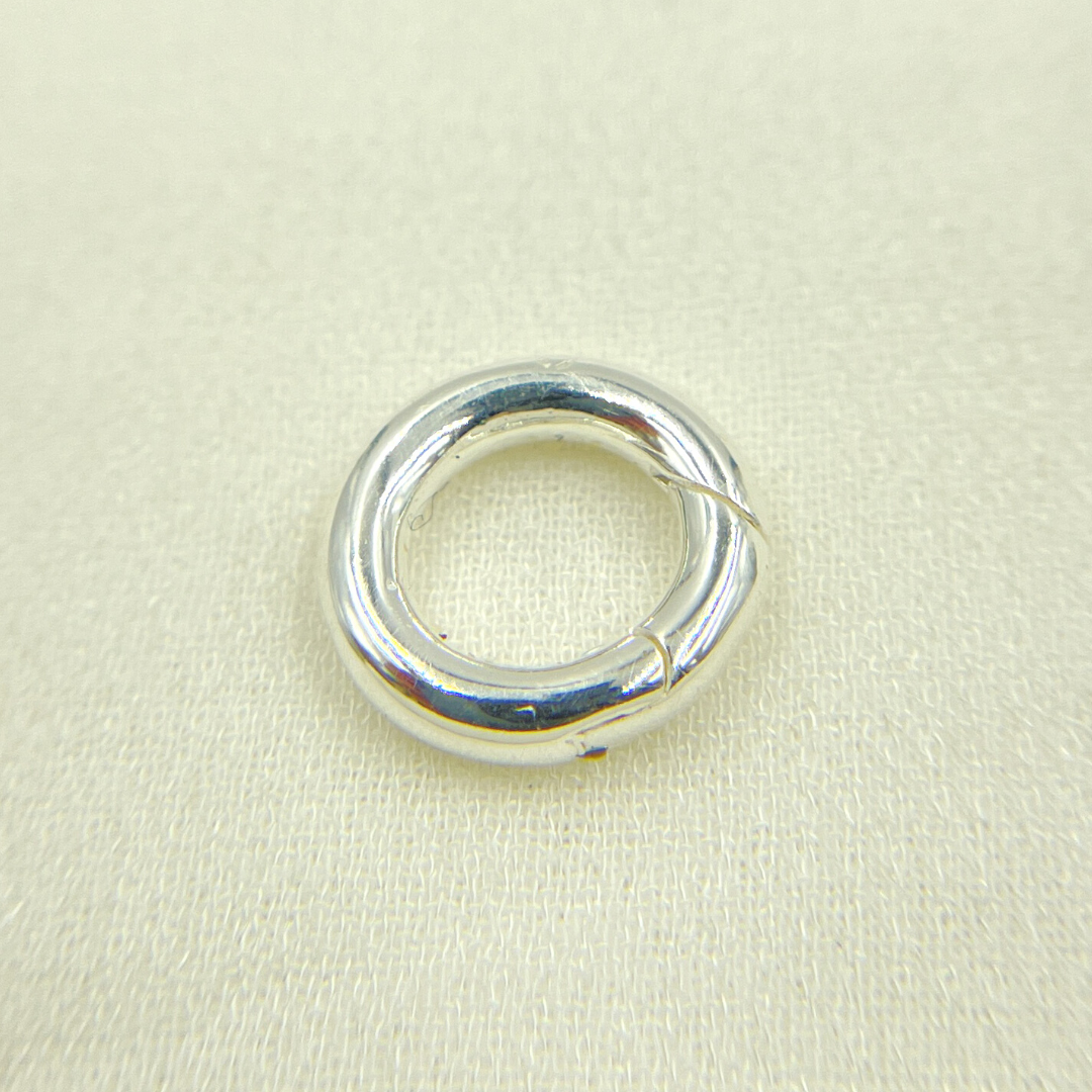 Gold Plated 925 Sterling Silver Round Clasp 13mm. CHM05613