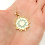 Load image into Gallery viewer, DP655A. Diamond Sterling Silver Star Enamel Pendant
