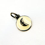 Load image into Gallery viewer, DC145A. Diamond Sterling Silver Round Moon Enamel Charm
