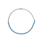 Load image into Gallery viewer, CN96415. 14K Solid Gold Diamond and Gemstone Necklace
