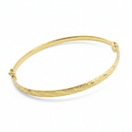 Load image into Gallery viewer, Bangle18. 14K Solid Gold Matte Textured Bangle