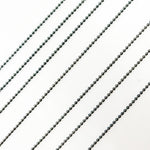 Load image into Gallery viewer, V111BR. Black Rhodium Sterling Silver Black Rhodium Ball Chain