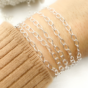 Sterling Silver Smooth Oval Link Chaina
