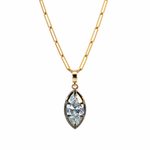 Load image into Gallery viewer, CMN00353. 14K Solid Gold Marquise-Shaped Diamond Charm