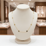Load image into Gallery viewer, NKSET418. 14k Solid Yellow Gold Heart Link Necklace