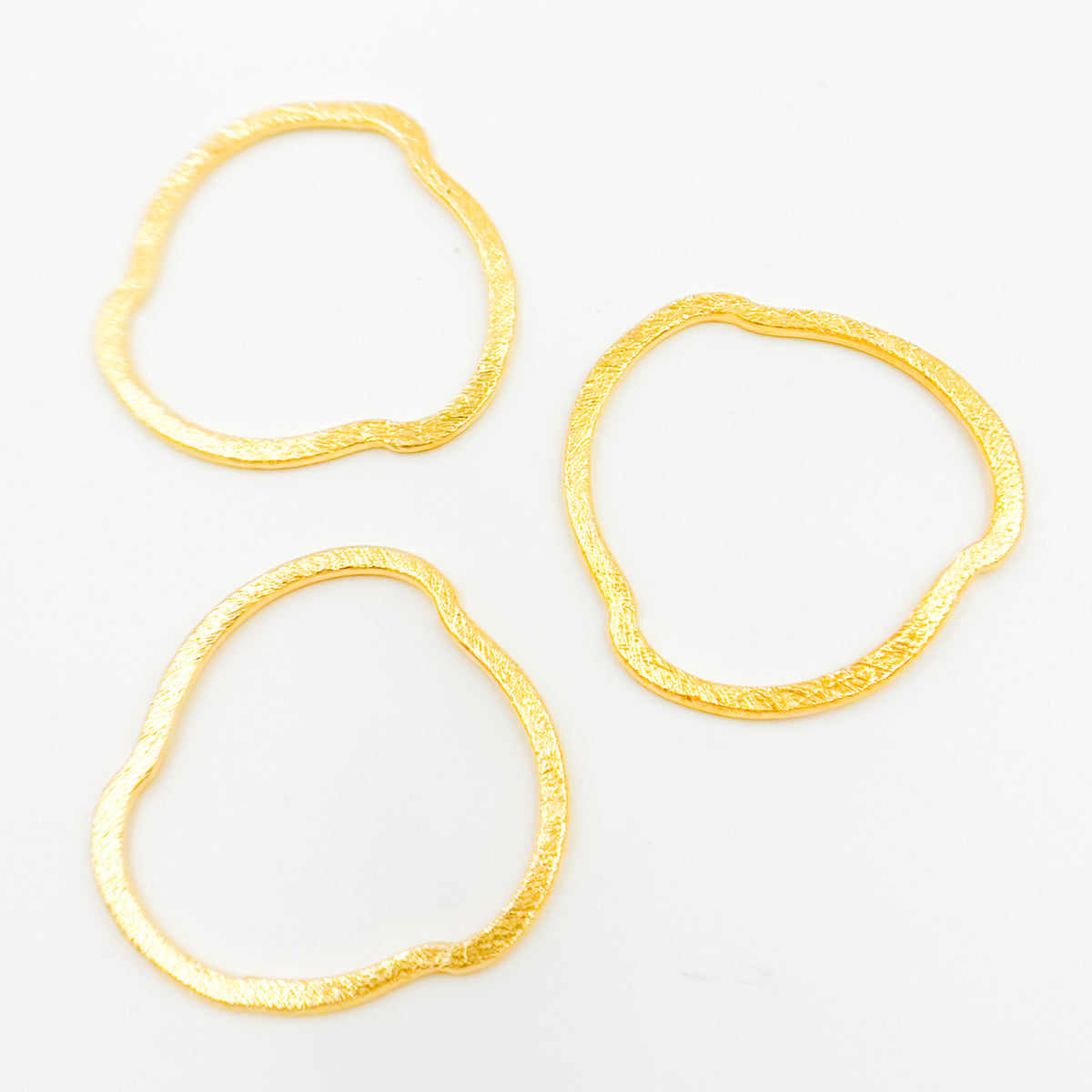 Buy  Gold-plated Sterling Silver Brushed Uneven Connector
