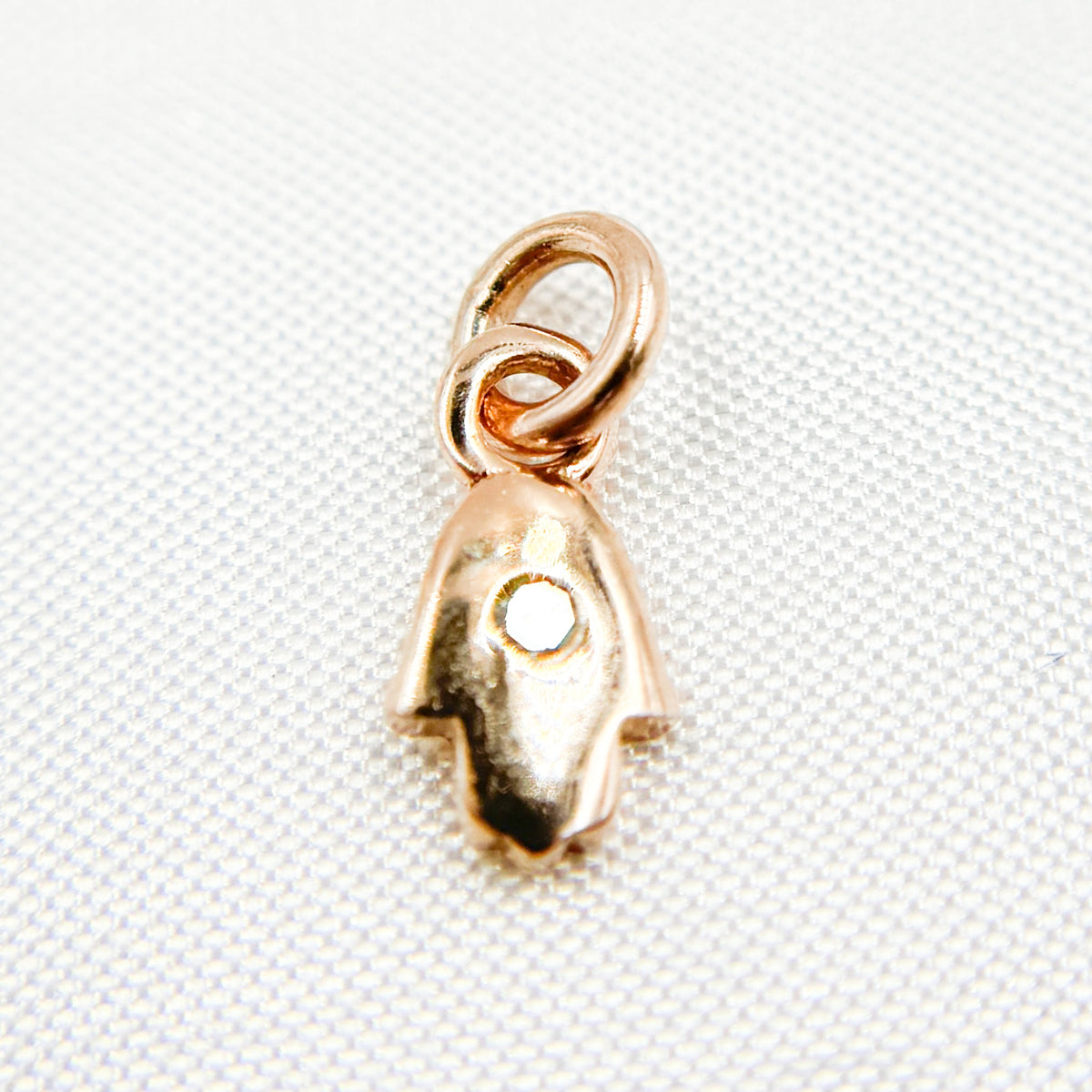 Buy Now Diamond Sterling Silver Hamsa Charm