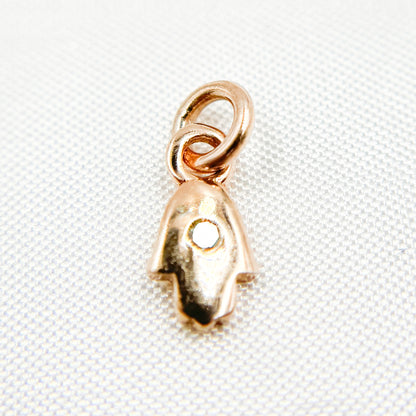 Buy Now Diamond Sterling Silver Hamsa Charm