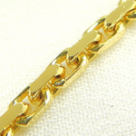 Load image into Gallery viewer, 120R04CLH4. 14K Solid Yellow Gold Diamond Cut Box Link Chain
