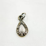 Load image into Gallery viewer, DC760. Diamond Sterling Silver Drop Charm
