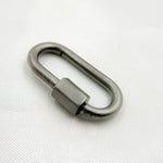 Load image into Gallery viewer, DC603. Sterling Silver Oval Carabiner Clasp
