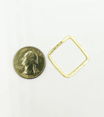 Load image into Gallery viewer, Gold Plated 925 Sterling Silver Square Shape 25x25mm. SS2
