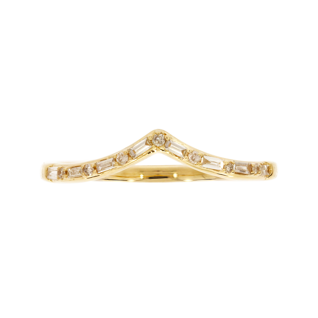 RAB01227. 14K Solid Gold Diamond Ring