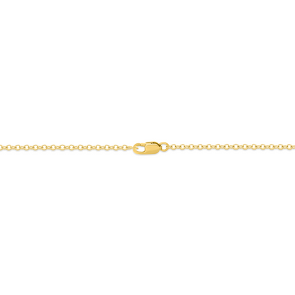 NFZ71948. 14K Solid Gold Gemstone Dangle Rectangle Necklace