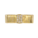 Load image into Gallery viewer, RFB18865. 14K Solid Yellow Gold Diamond Band Ring
