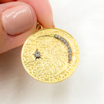 Load image into Gallery viewer, DP678. Diamond &amp; Sterling Silver Round Pendant
