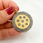Load image into Gallery viewer, DP400. Diamond Sterling Silver Round Stars Pendant
