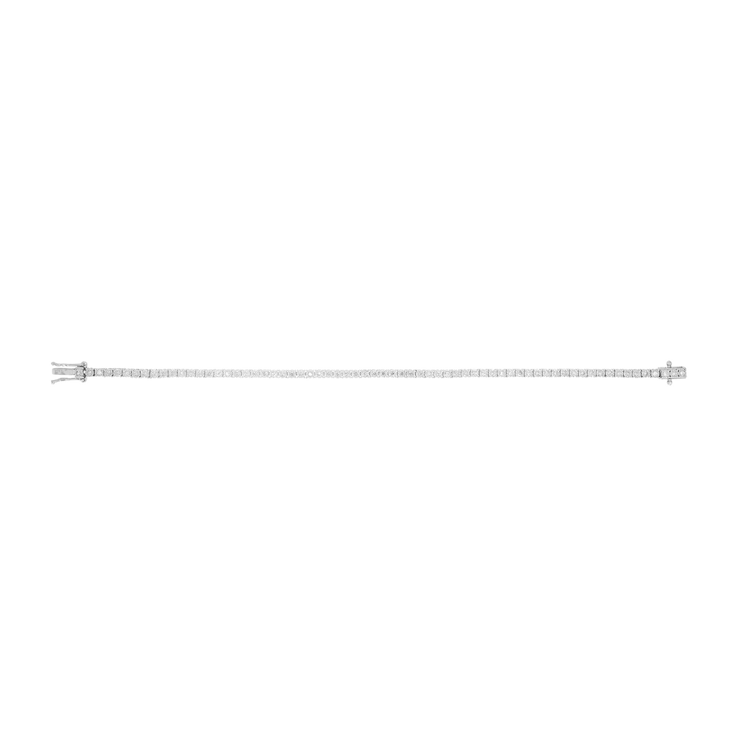 BTL65035. 14K Solid Gold Diamond Tennis Bracelet