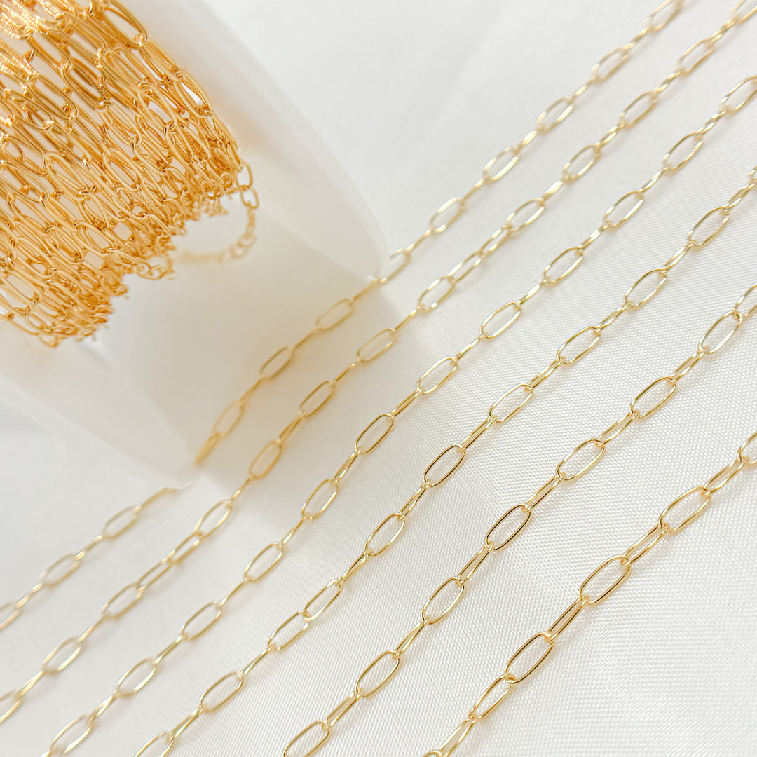 1806GF. 14K Gold-Filled Smooth Paperclip Chain