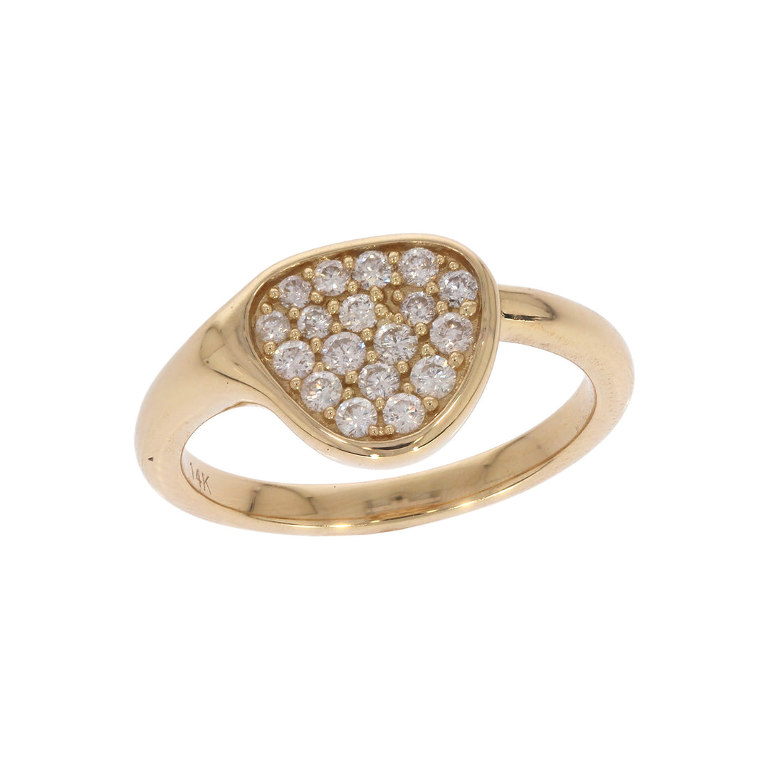 RFD19897. 14k Solid Gold Diamond Fancy Ring