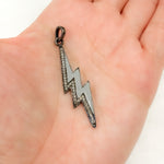 Load image into Gallery viewer, DP423A. Diamond Sterling Silver Lightning Bolt Enamel Pendant
