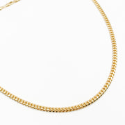 14K Solid Gold Curb Chain
