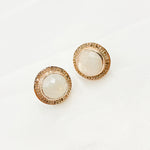 Load image into Gallery viewer, DE029. Diamond Sterling Silver Gemstone Round Studs
