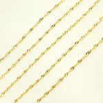 Load image into Gallery viewer, 028G2SLMSIT2byFt. 14K Solid Gold Singapore Chain
