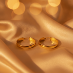 Load image into Gallery viewer, GER100. 14K Solid Gold Smooth Hollow Hoop Earrings