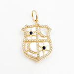 Load image into Gallery viewer, Gold Shield Pendants
