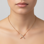 Load image into Gallery viewer, NFA71999. 14K Solid Gold Diamond Necklace