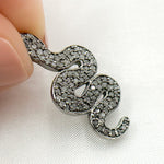 Load image into Gallery viewer, DC468. Diamond Sterling Silver Snake Pendant
