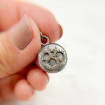 Load image into Gallery viewer, DC851. Diamond Sterling Silver OM Symbol Round Charm
