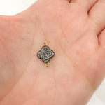 Load image into Gallery viewer, DC902. Diamond Sterling Silver Flower Connector
