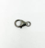 Load image into Gallery viewer, Black Rhodium 925 Sterling Silver 16mm Trigger Clasps. BRTC5

