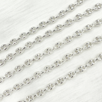 Load image into Gallery viewer, V24SS. Sterling Silver Puff Marina Link Chain
