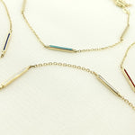 Load image into Gallery viewer, Solid Gold Enamel Bracelet