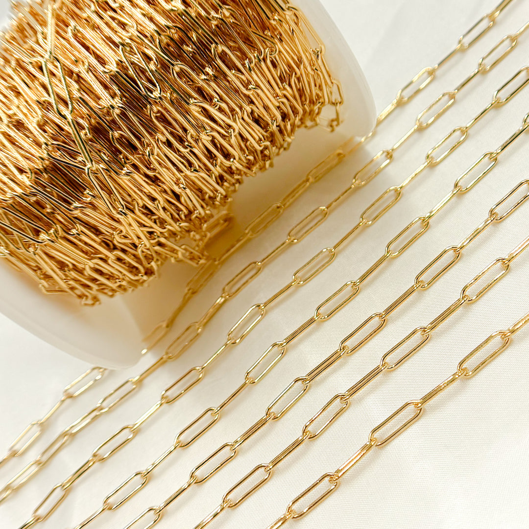 4002GF. 14K Gold-Filled Smooth Paperclip Chain