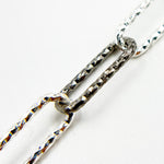 Load image into Gallery viewer, 925 Sterling Silver Paperclip Diamond Cut Chain.
