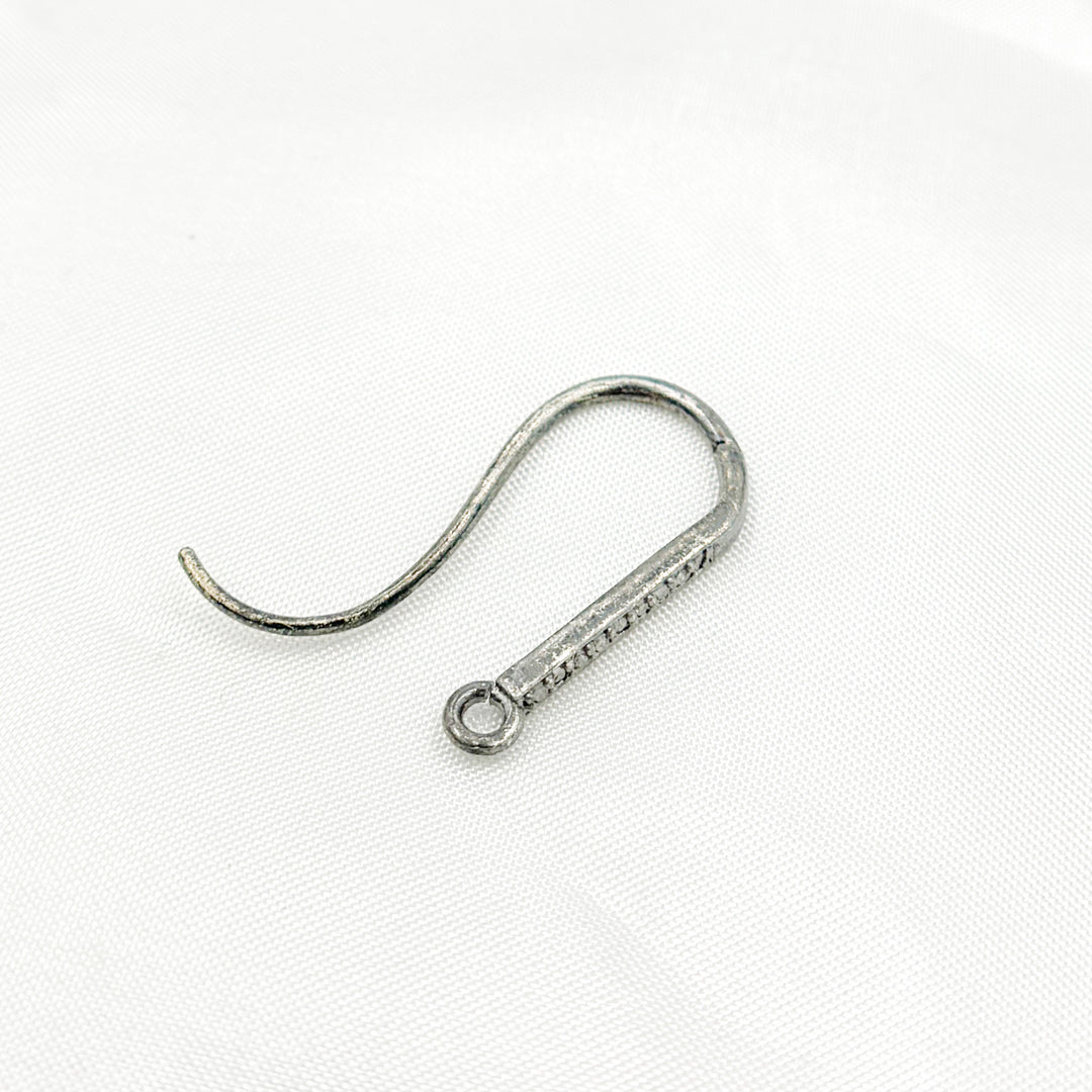 Pave Diamond & 925 Sterling Silver Black Rhodium Ear Wire. DC497