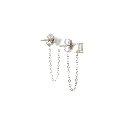 EFI52161. 14k Solid Gold Diamond Dangle Studs