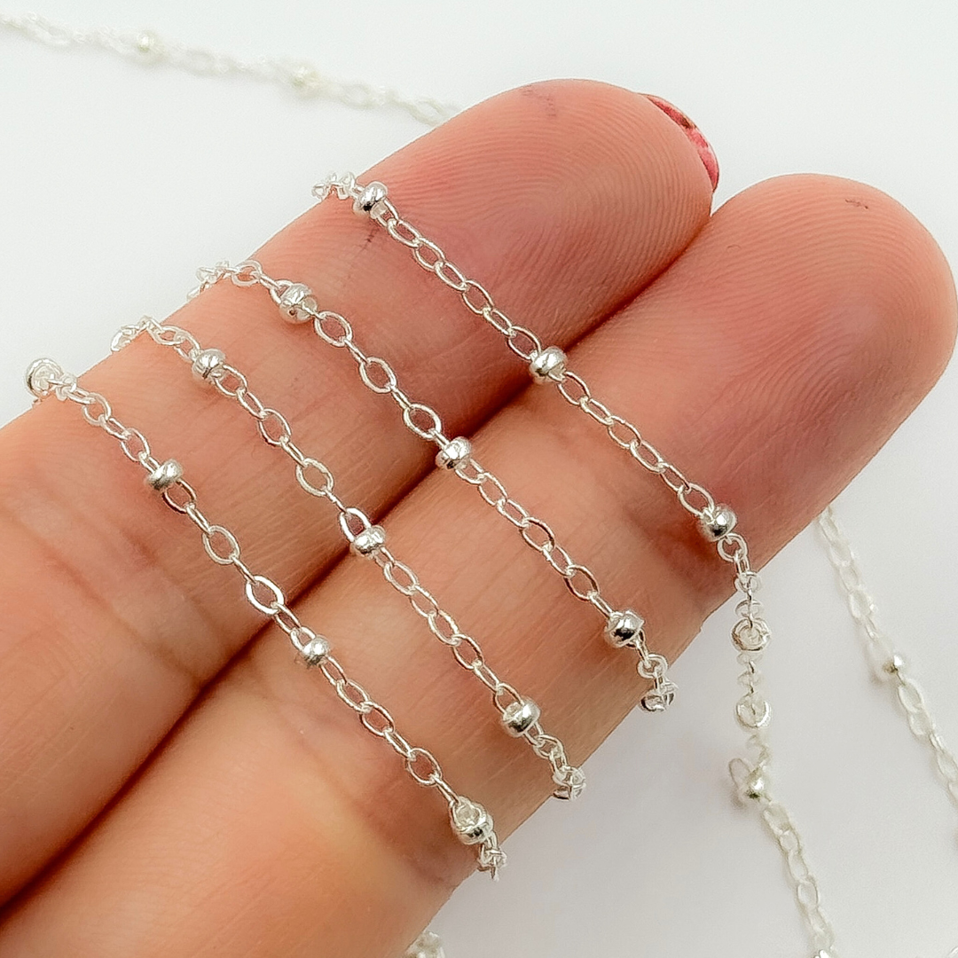 1200SS. 925 Sterling Silver Satellite Chain