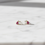 Load image into Gallery viewer, ER426237. 14k Solid Gold Diamond and Gemstone Fancy Stud Earrings