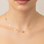 Load image into Gallery viewer, NK/BR5085. 14k Solid Yellow Gold Rhomb Link Necklace