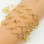 Load image into Gallery viewer, Gold Plated 925 Sterling Silver Round Links Chain