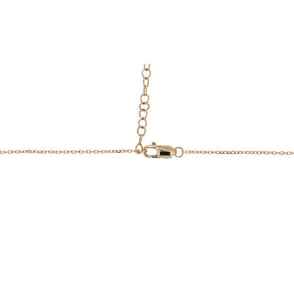 CN97254RU5X3. 14K Solid Gold Diamond & Ruby Necklace