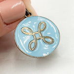 Load image into Gallery viewer, DP563A. Sterling Silver Round Enamel Pendant
