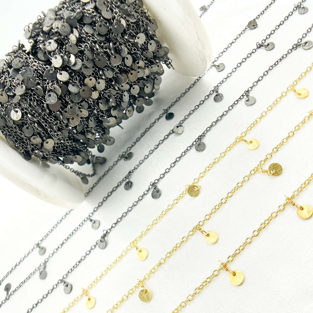 Disc Shape 4mm Dangle Wire Chain. 311D